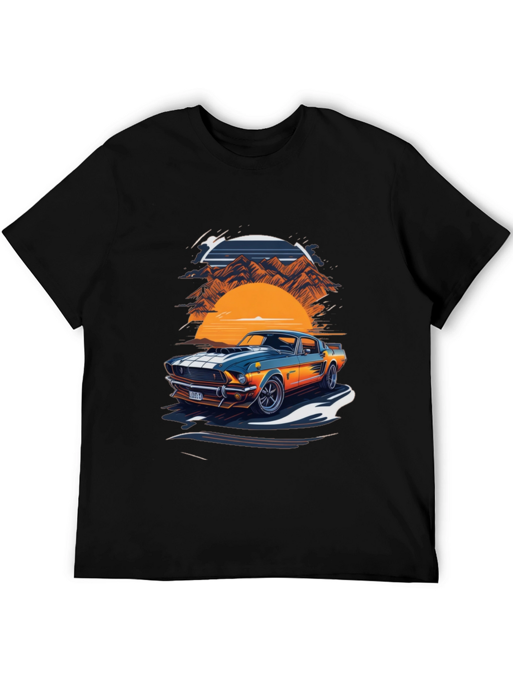 Retro Car Graphic Tee - Classic Style