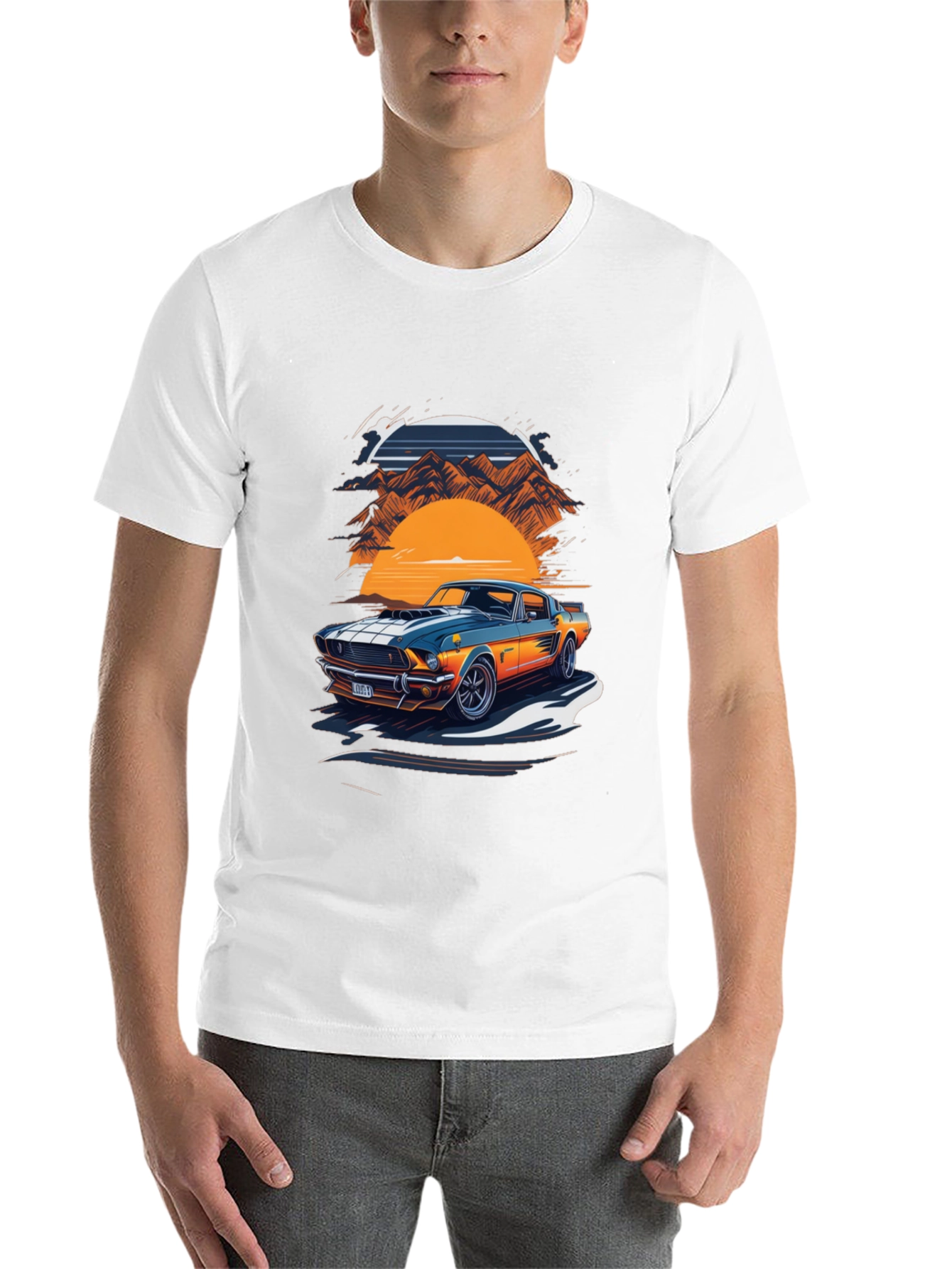 Retro Car Graphic Tee - Classic Style