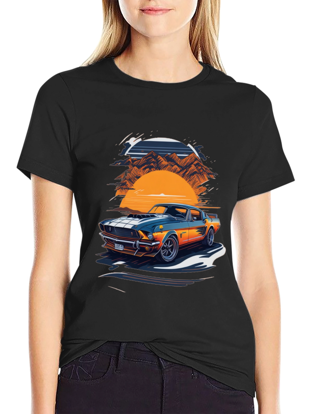 Retro Car Graphic Tee - Classic Style
