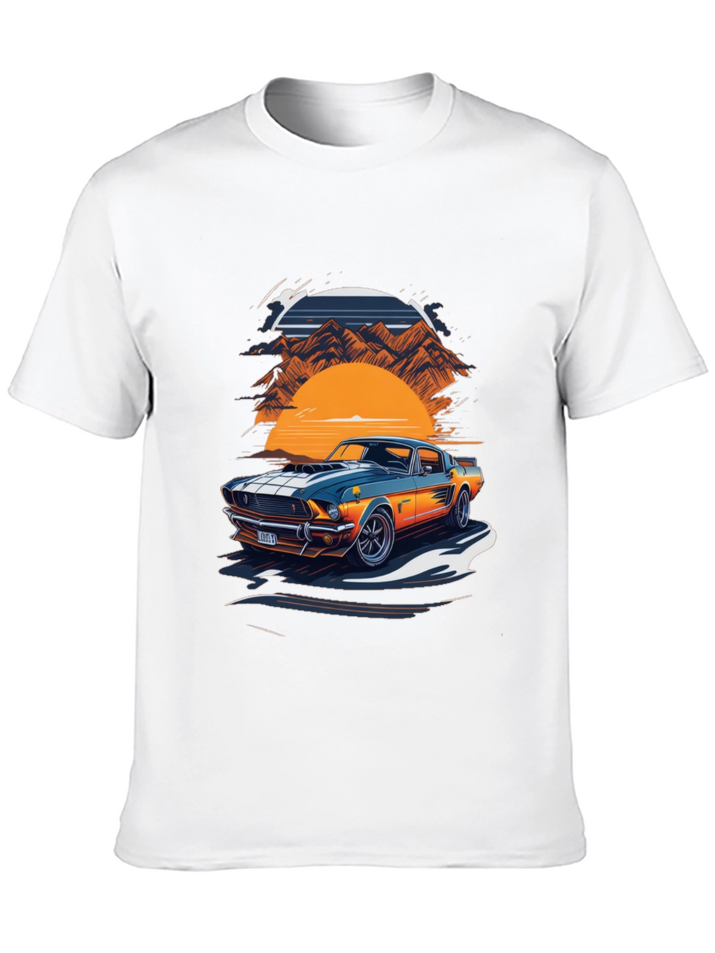 Retro Car Graphic Tee - Classic Style