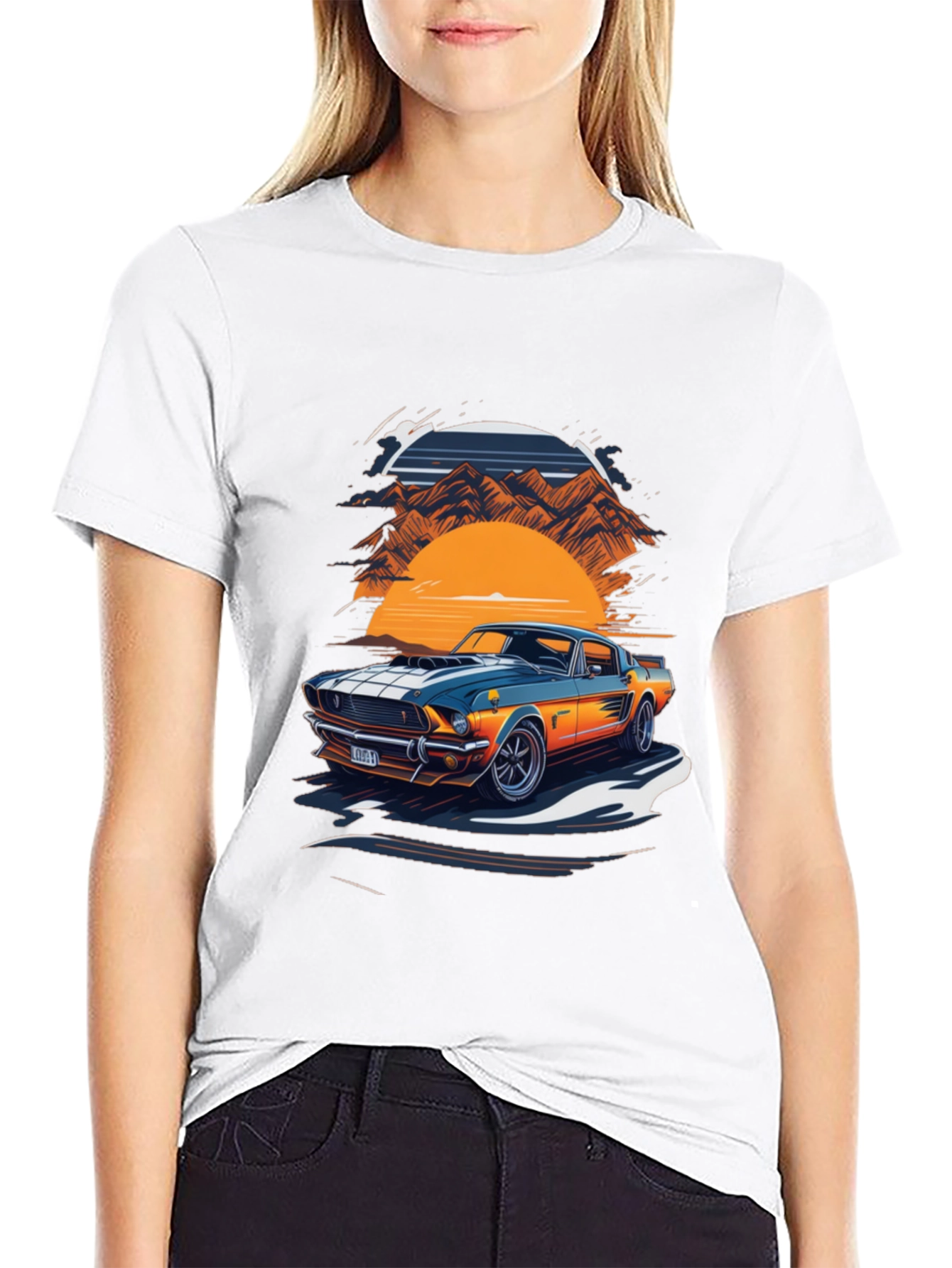 Retro Car Graphic Tee - Classic Style
