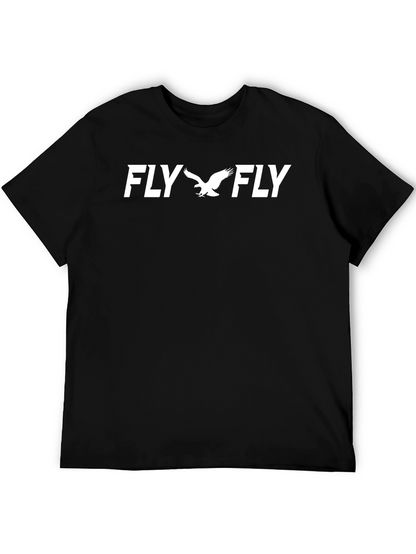 Fly Eagle Fly Graphic Tee - Black
