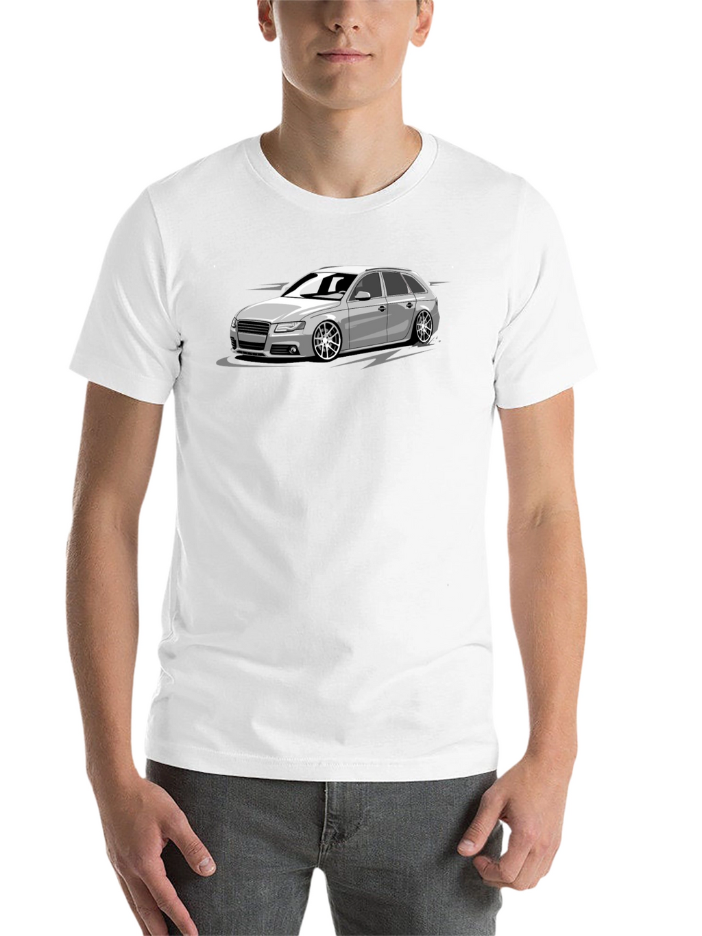 Cool Car Graphic T-Shirt - Black Cotton Tee