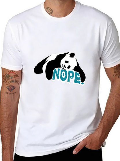 Nope Panda Graphic Tee - Lazy Day Vibes