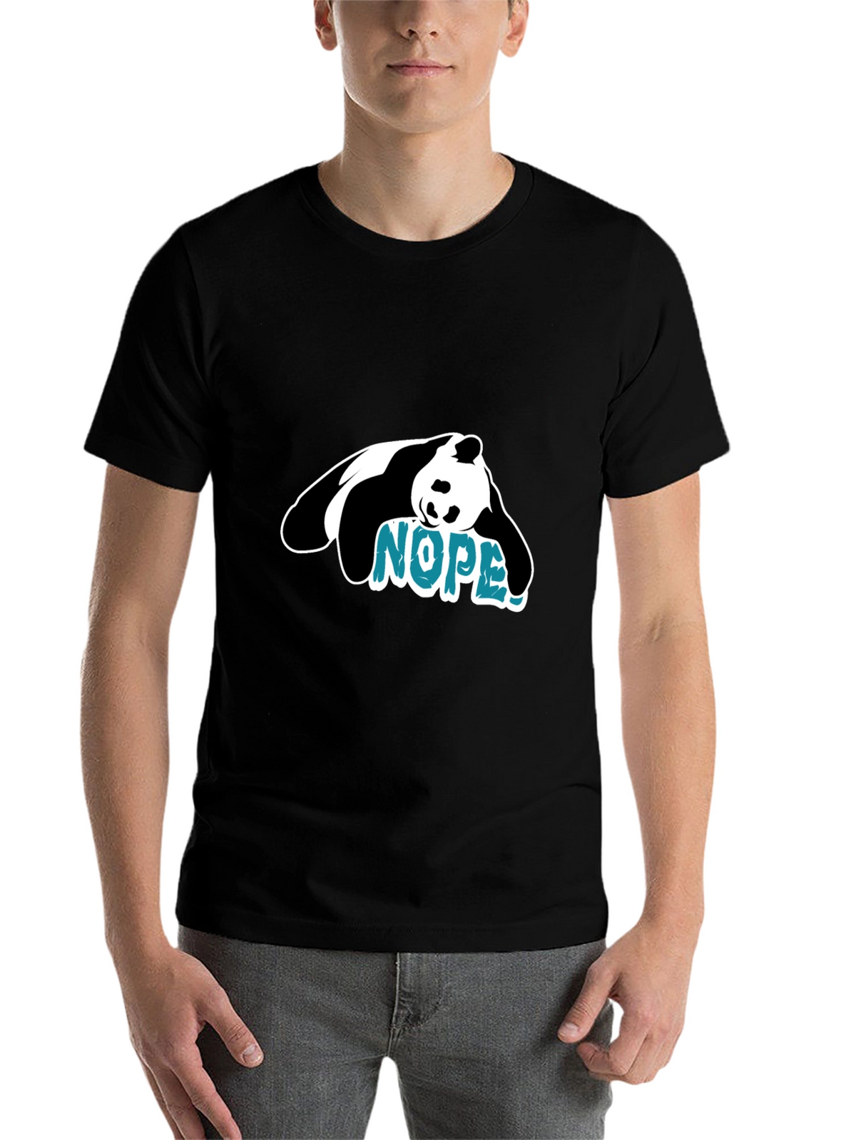 Nope Panda Graphic Tee - Lazy Day Vibes