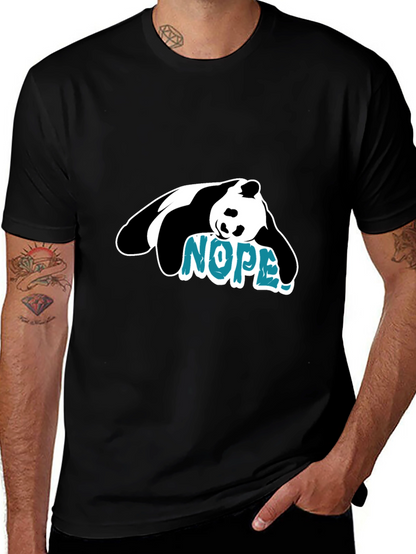 Nope Panda Graphic Tee - Lazy Day Vibes