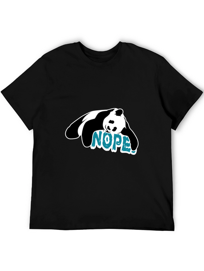 Nope Panda Graphic Tee - Lazy Day Vibes