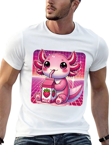 Kawaii Axolotl Milk T-Shirt