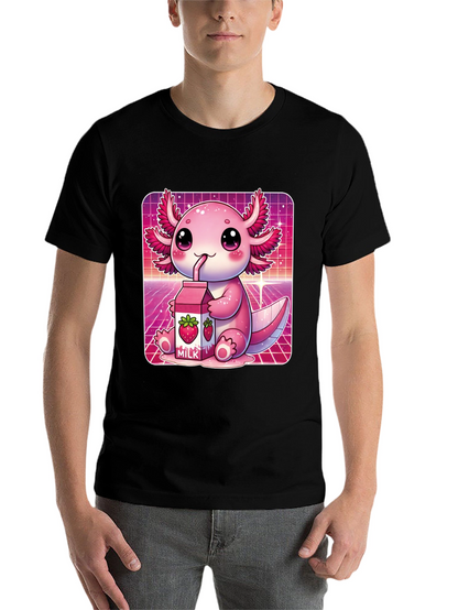 Kawaii Axolotl Milk T-Shirt