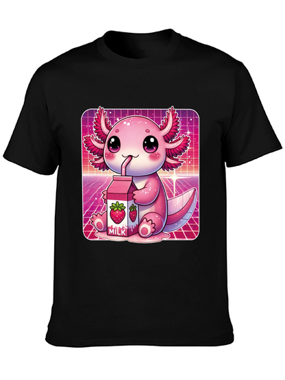 Kawaii Axolotl Milk T-Shirt
