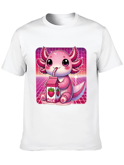 Kawaii Axolotl Milk T-Shirt