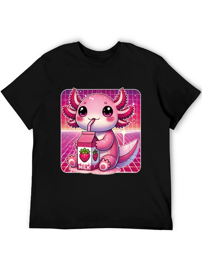 Kawaii Axolotl Milk T-Shirt