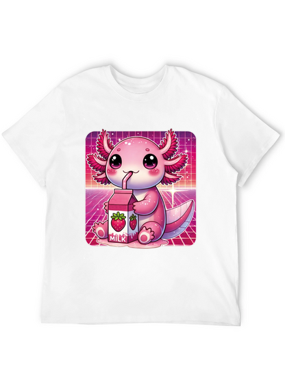 Kawaii Axolotl Milk T-Shirt