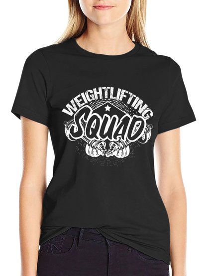 Weightlifting Squad Tee - Fitness Gym Workout Shirt
