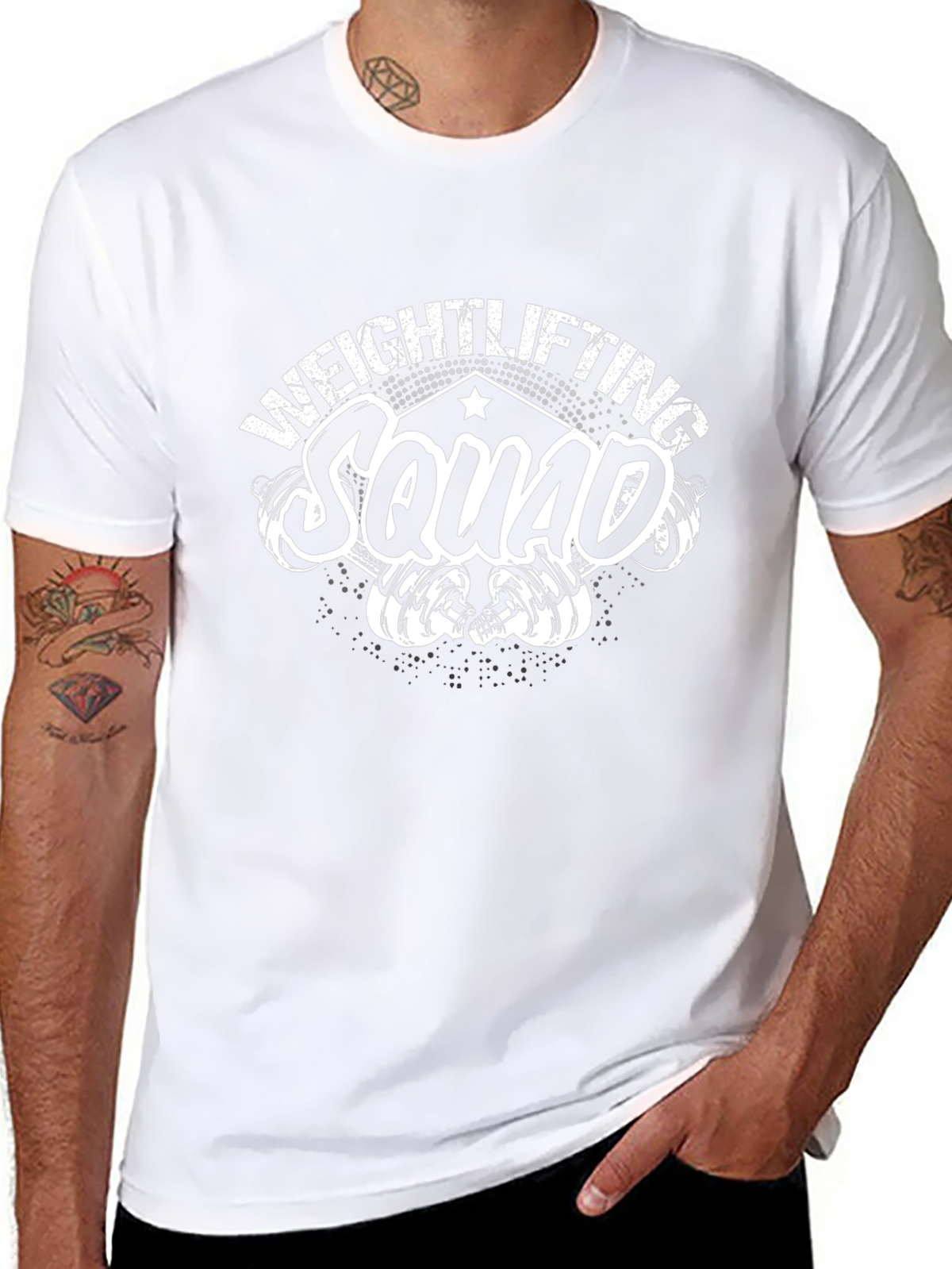 Weightlifting Squad Tee - Fitness Gym Workout Shirt