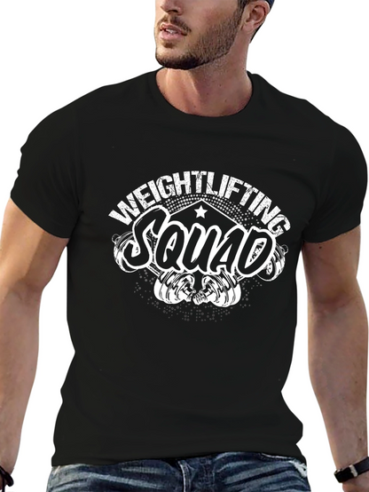 Weightlifting Squad Tee - Fitness Gym Workout Shirt