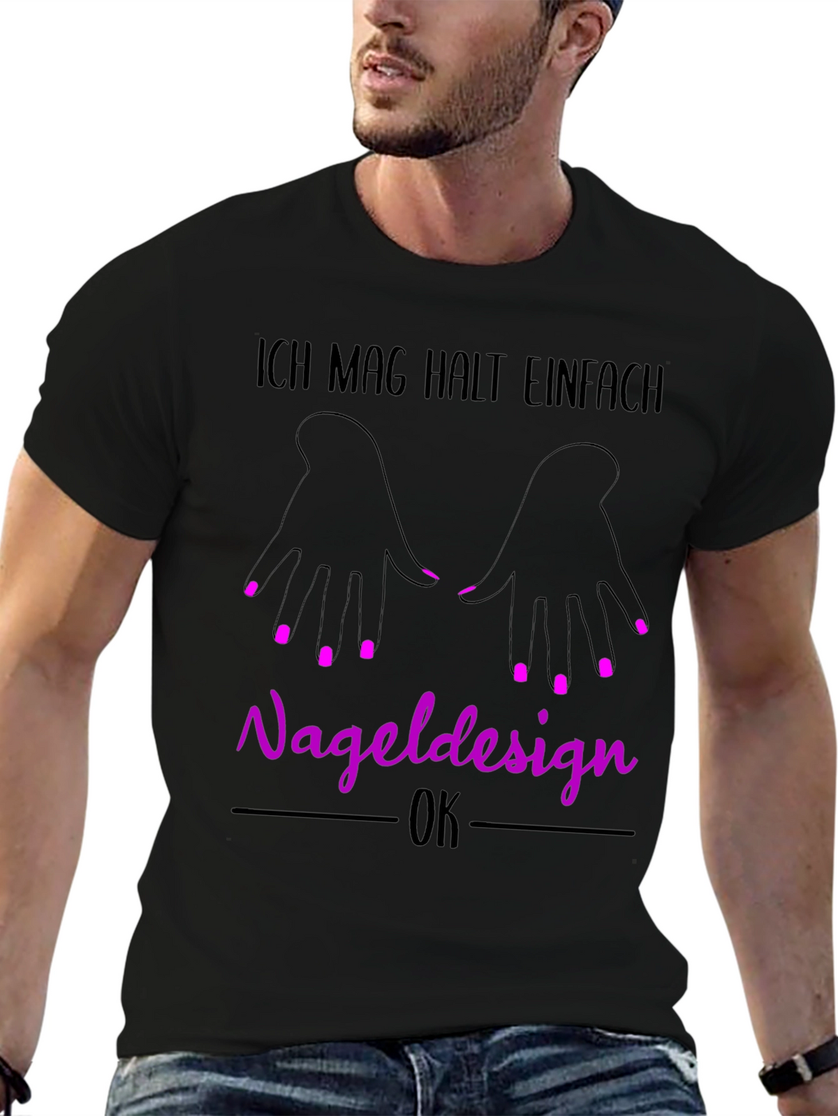 Nail Design T-Shirt - Ich Mag Halt Einfach Nageldesign
