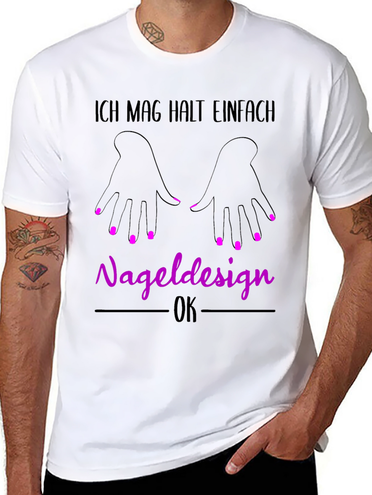 Nail Design T-Shirt - Ich Mag Halt Einfach Nageldesign