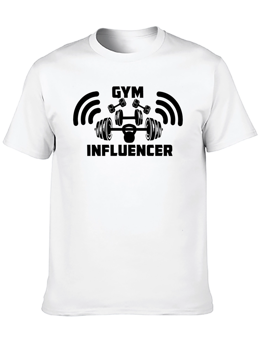 Gym Influencer Black T-Shirt