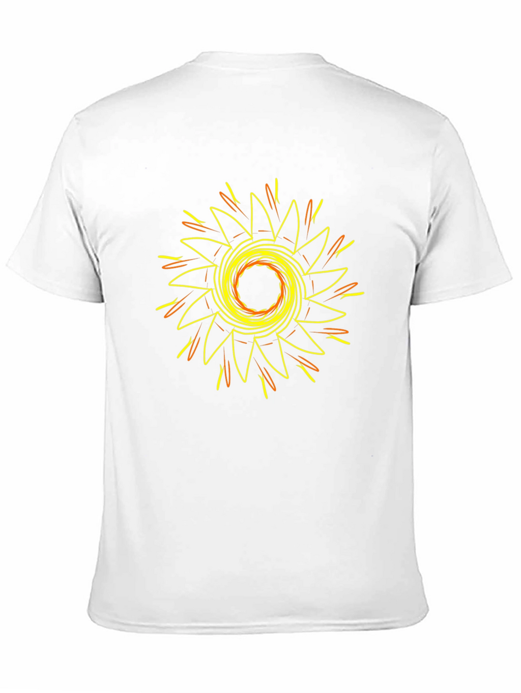 Geometric Sunburst Graphic T-Shirt