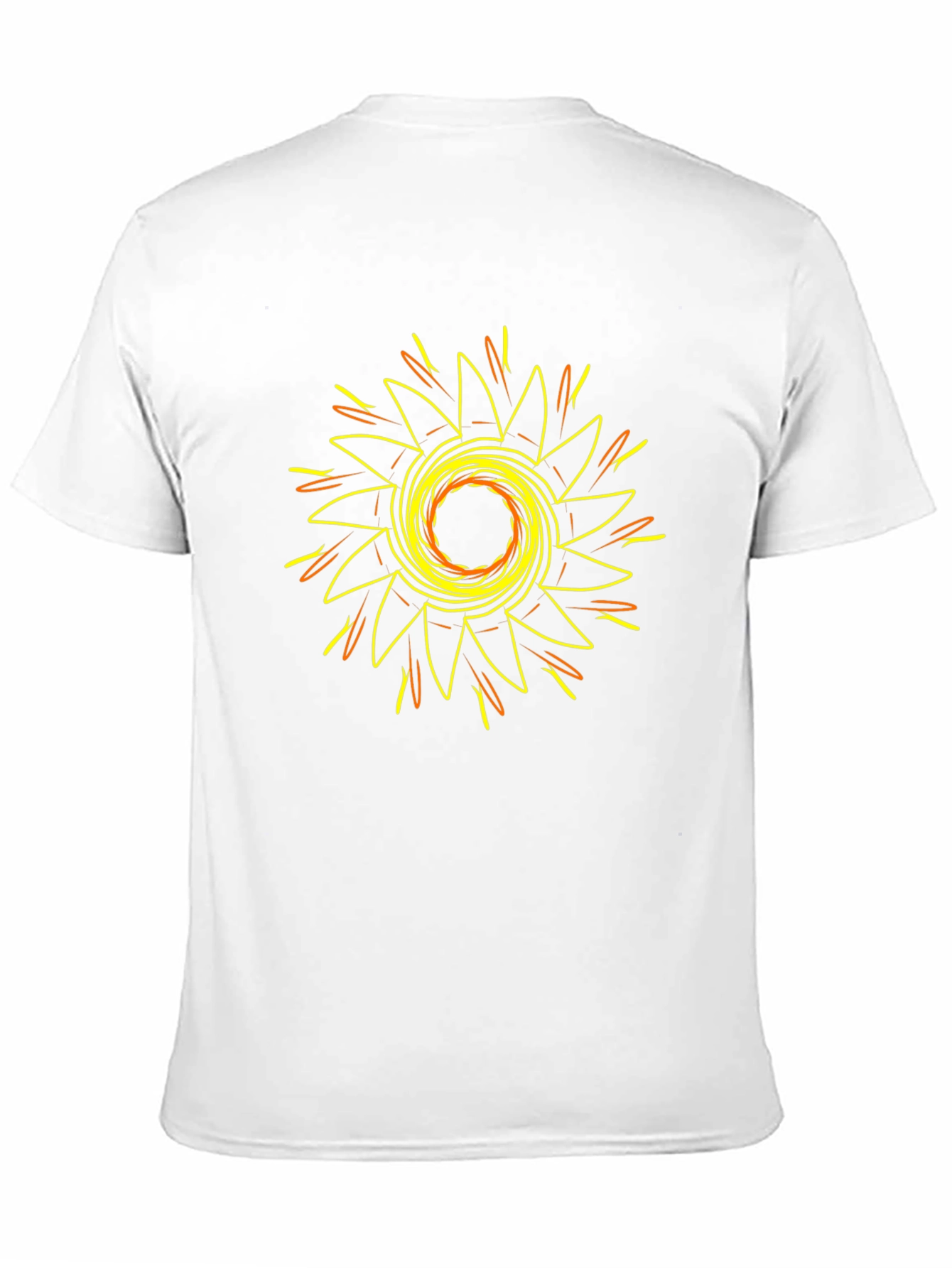 Geometric Sunburst Graphic T-Shirt