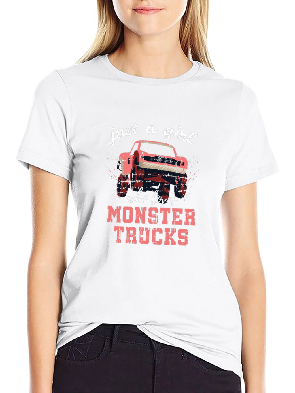 Monster Truck Loving Girls Tee