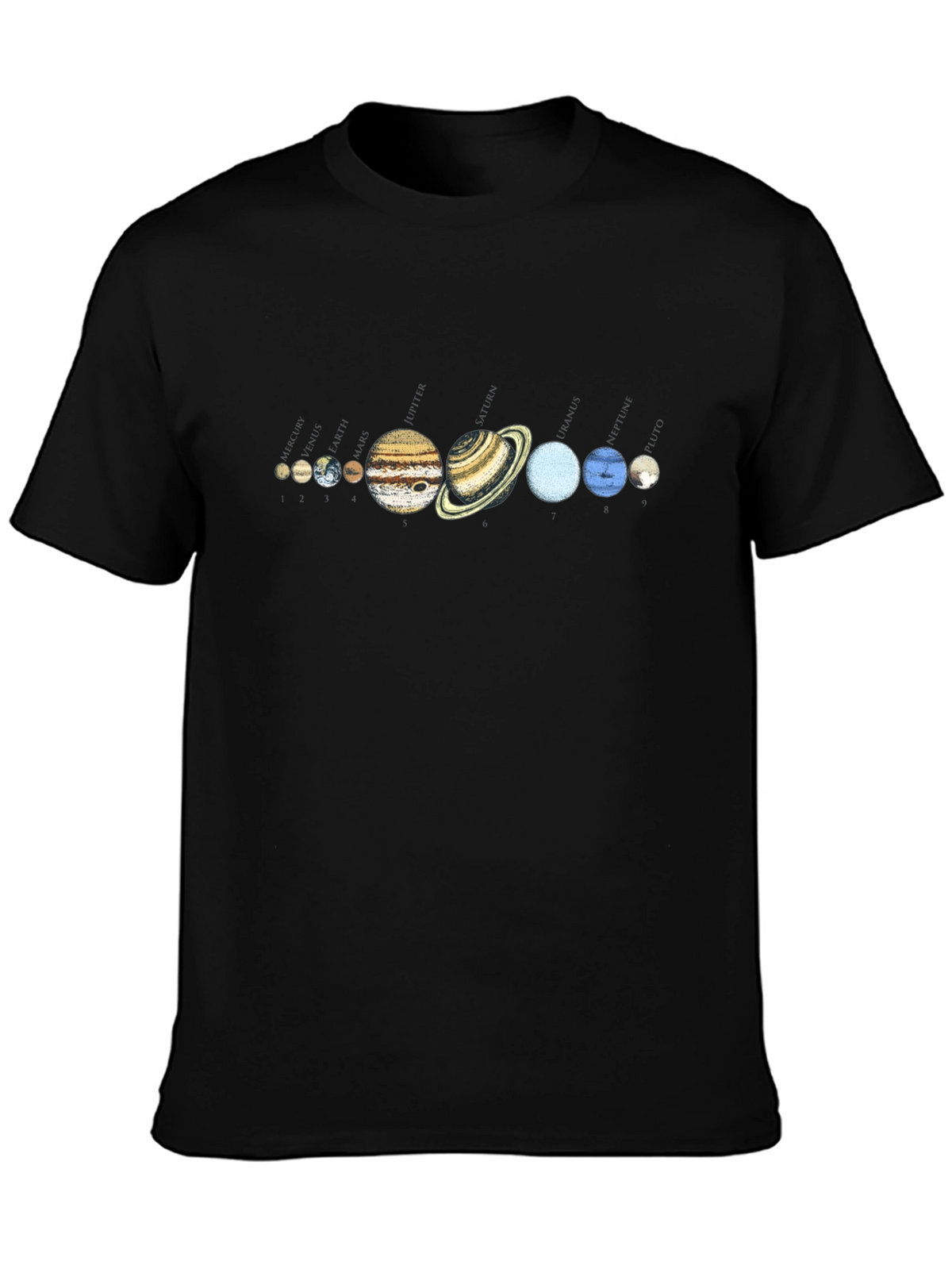Solar System Planets Graphic T-Shirt