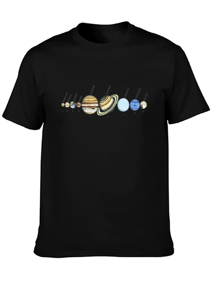 Solar System Planets Graphic T-Shirt