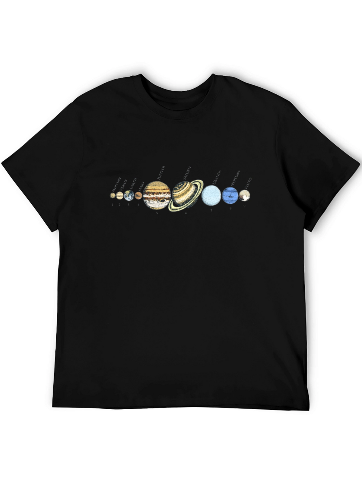 Solar System Planets Graphic T-Shirt