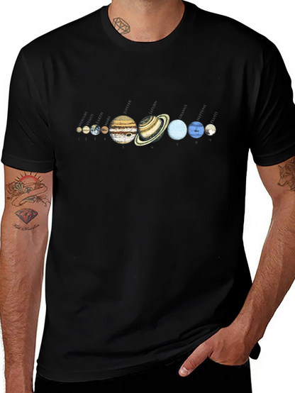 Solar System Planets Graphic T-Shirt