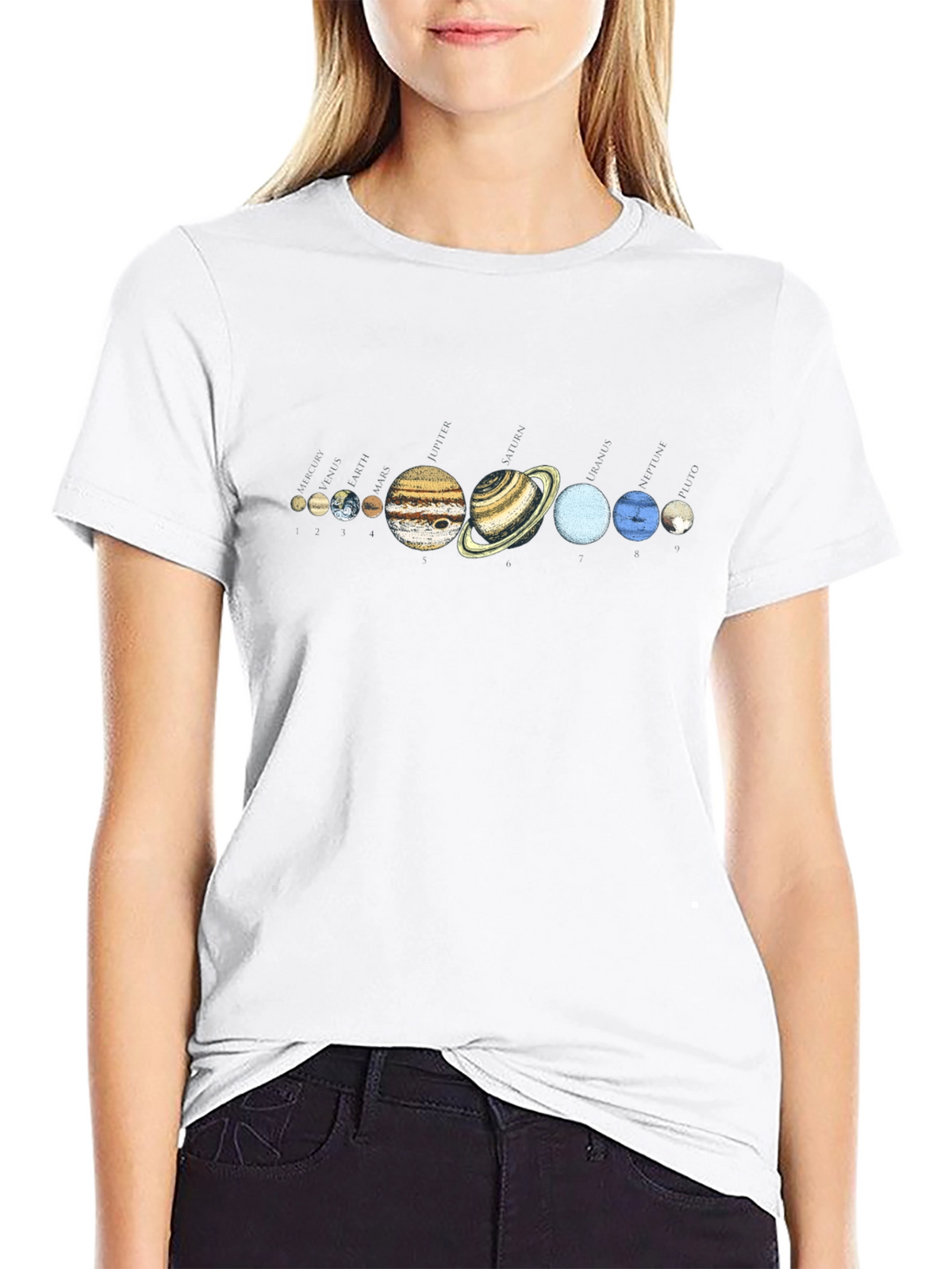 Solar System Planets Graphic T-Shirt