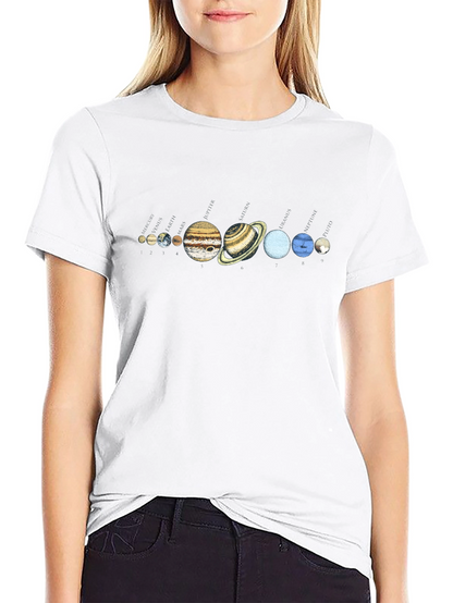 Solar System Planets Graphic T-Shirt