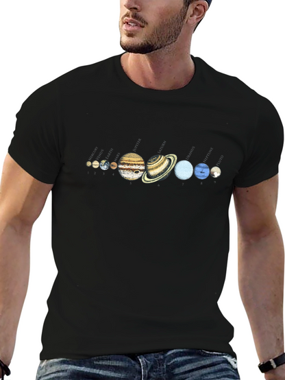 Solar System Planets Graphic T-Shirt