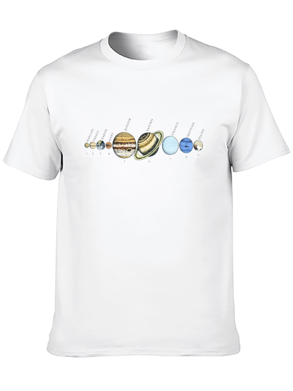 Solar System Planets Graphic T-Shirt