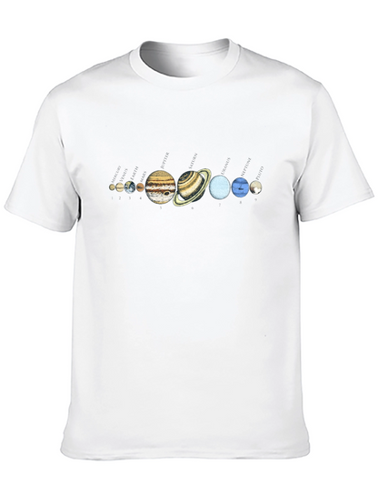 Solar System Planets Graphic T-Shirt
