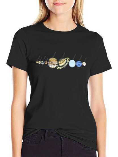Solar System Planets Graphic T-Shirt