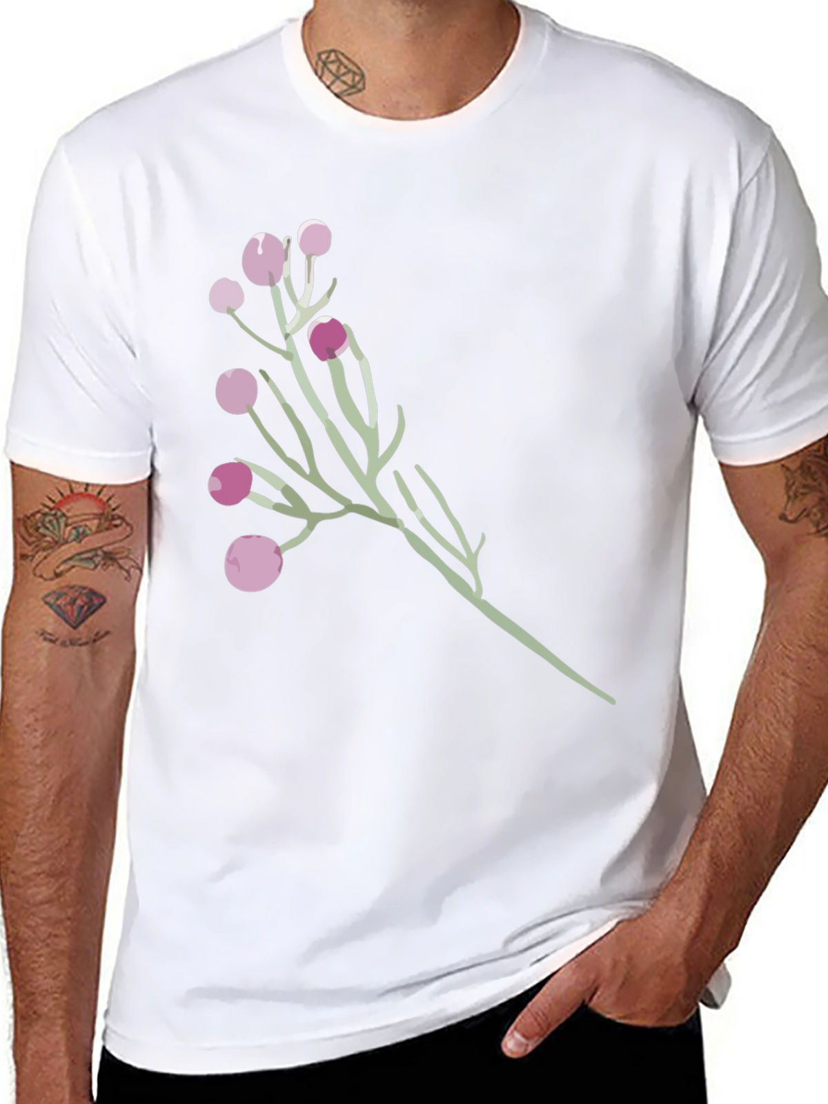 Berry Branch Graphic Tee - Stylish & Unique