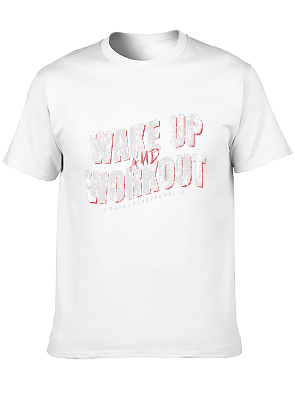 Wake Up and Workout Graphic Tee - Black