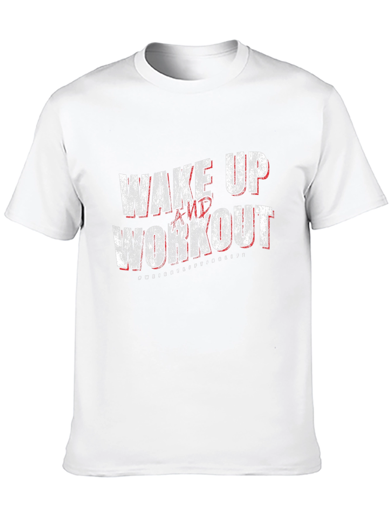 Wake Up and Workout Graphic Tee - Black