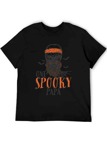 Spooky Papa Halloween Graphic T-Shirt