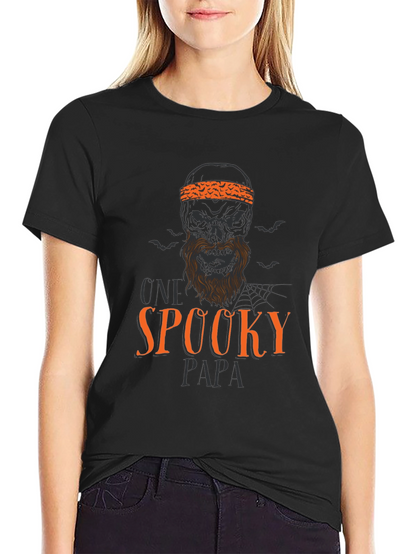 Spooky Papa Halloween Graphic T-Shirt