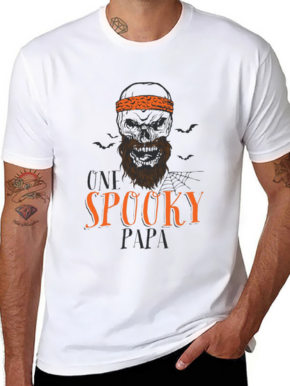 Spooky Papa Halloween Graphic T-Shirt