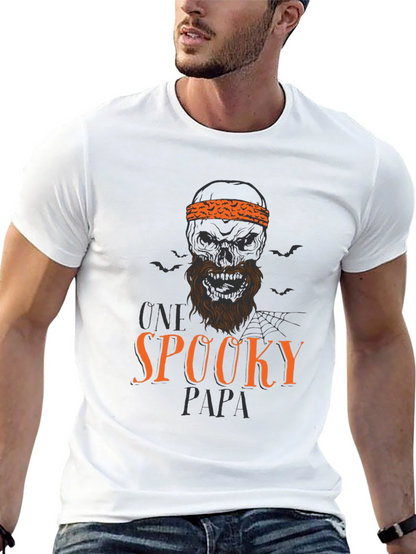 Spooky Papa Halloween Graphic T-Shirt