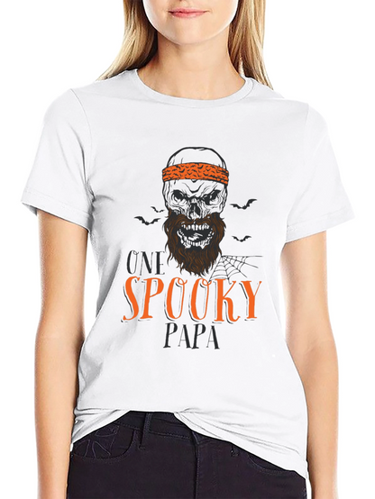Spooky Papa Halloween Graphic T-Shirt