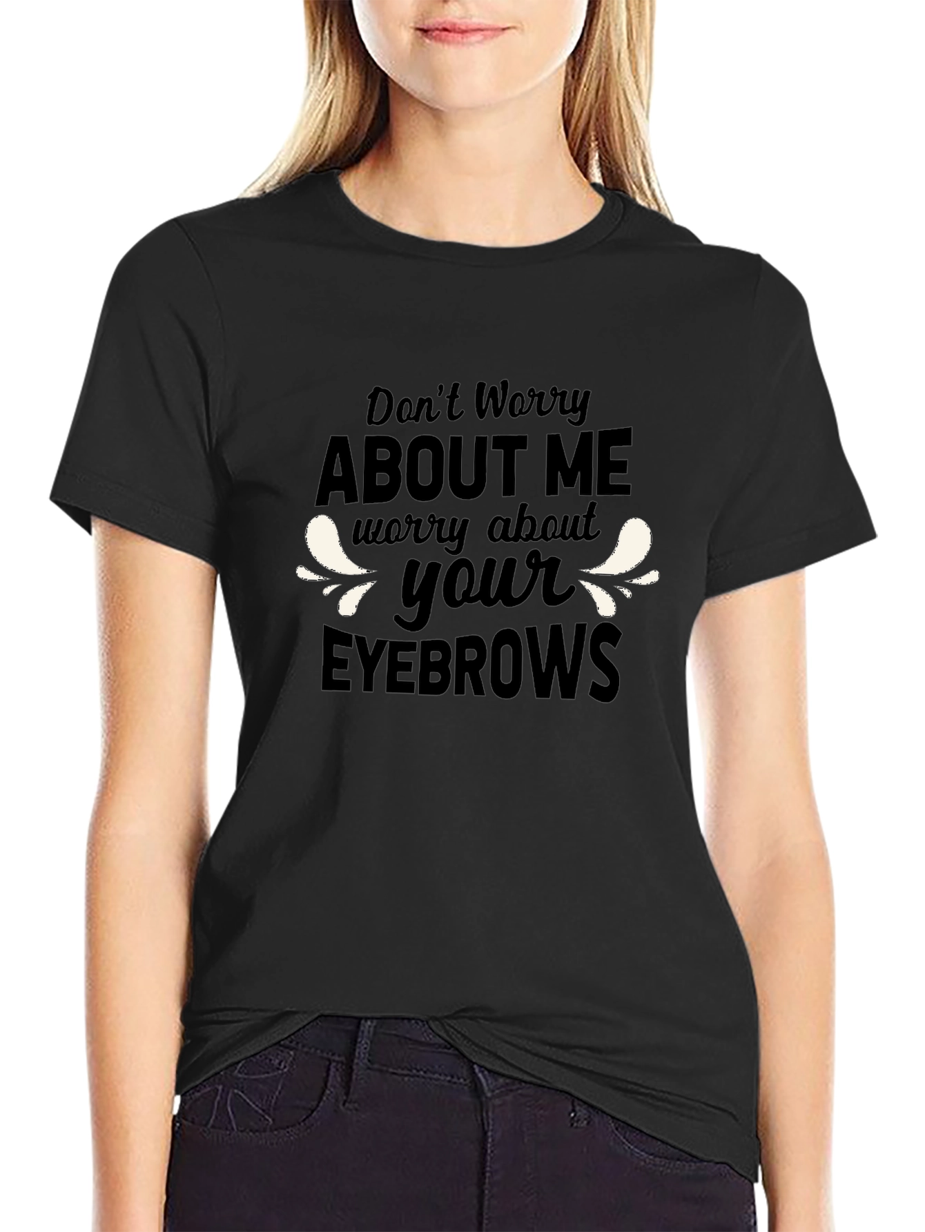 Funny Eyebrows Graphic T-Shirt