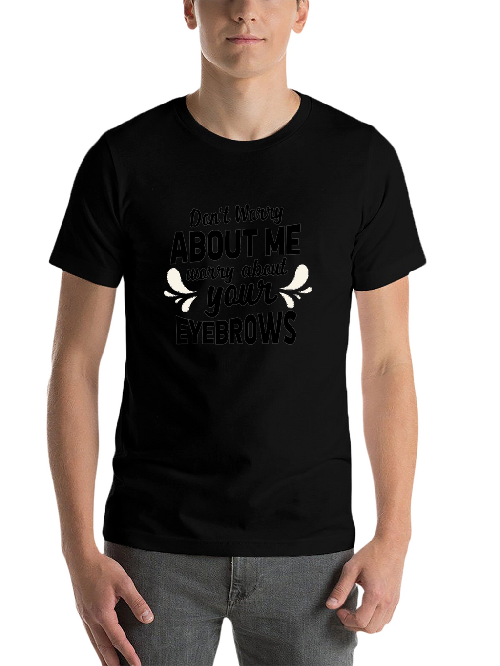 Funny Eyebrows Graphic T-Shirt