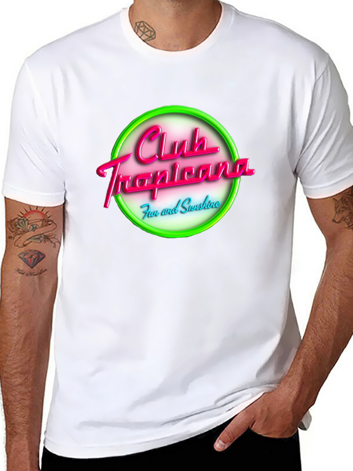 Club Tropicana T-Shirt - Retro 80s Style