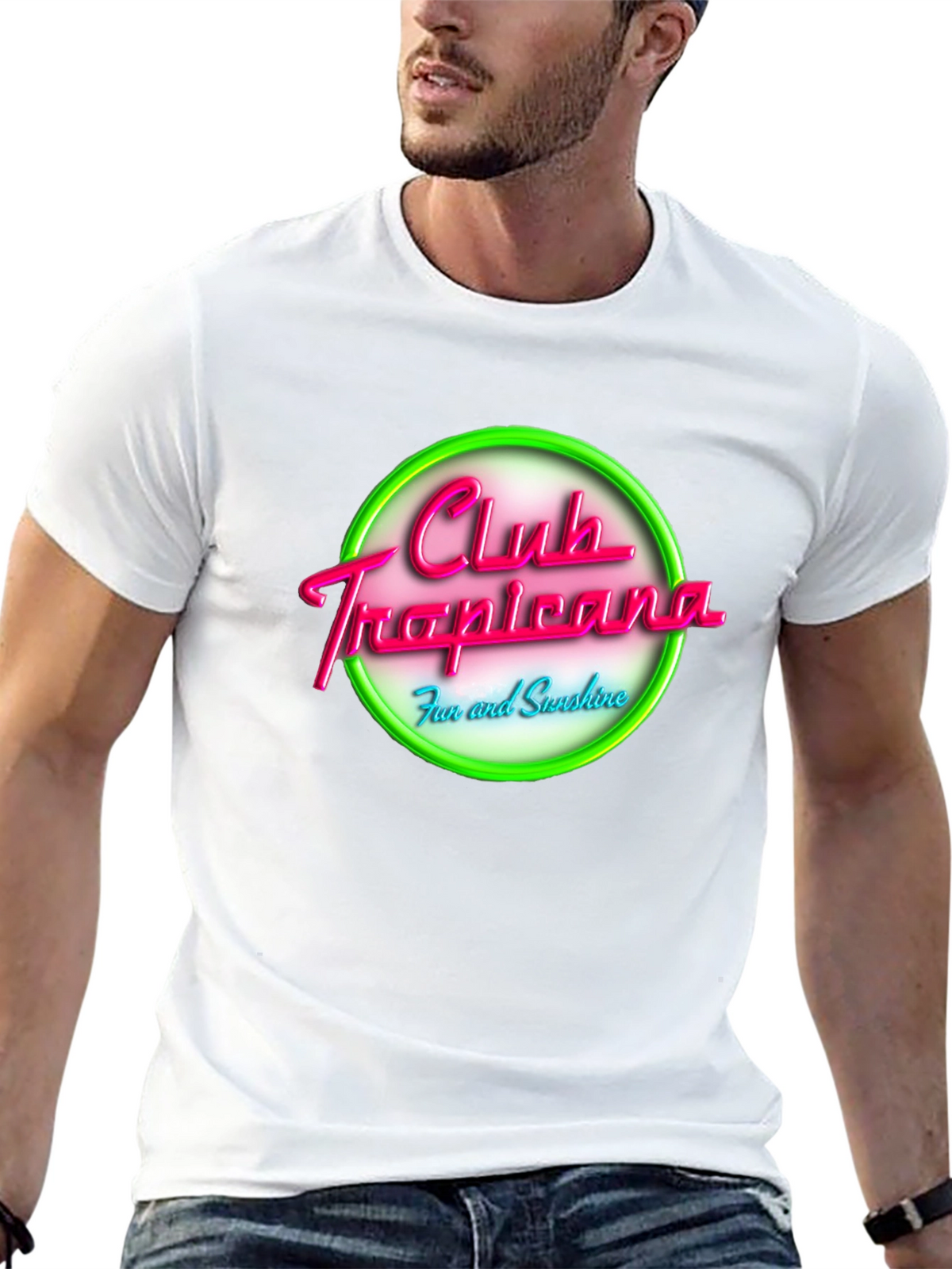 Club Tropicana T-Shirt - Retro 80s Style