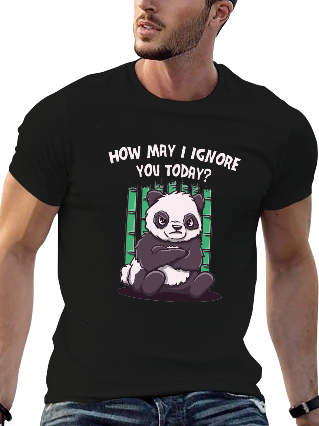 Funny Panda T-Shirt - How May I Ignore You Today?
