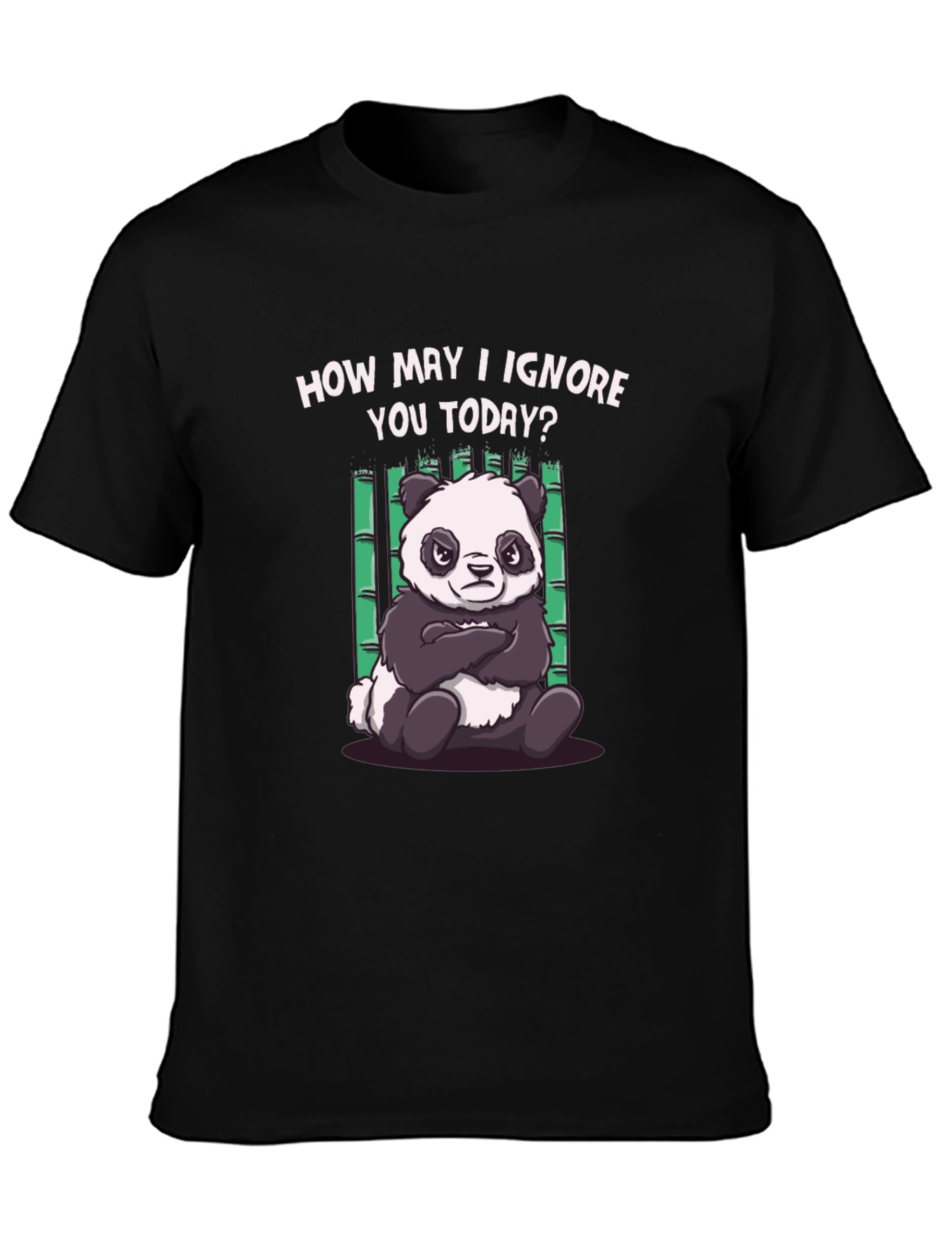 Funny Panda T-Shirt - How May I Ignore You Today?
